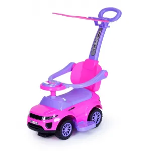 Hračkárske autíčko Rider Walker Pusher 3v1, ružové