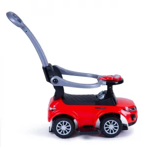Hračkárske autíčko Rider Walker Pusher 3v1, červené