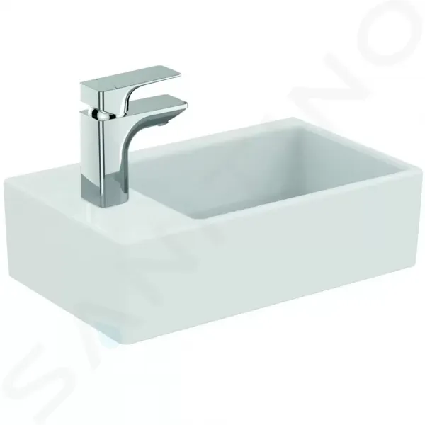 Ideal Standard Strada - Umývadielko 450x270 mm, s otvorom vľavo, bez prepadu, biela K081701