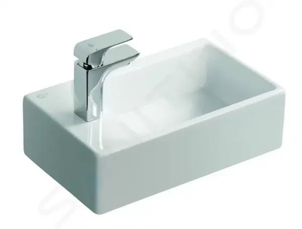 Ideal Standard Strada - Umývadielko 450x270 mm, s otvorom vľavo, bez prepadu, biela K081701