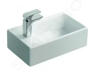 Ideal Standard Strada - Umývadielko 450x270 mm, s otvorom vľavo, bez prepadu, biela K081701