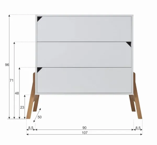 ArtBel Komoda Lotta | biela