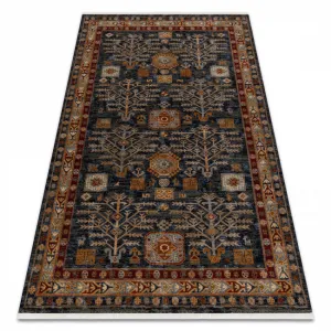 Koberec KESHAN strapce / rám 6174/53511 granátový / bordový