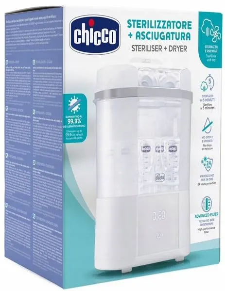 Chicco Sterilizátor elektrický parný s funkciou sušenia