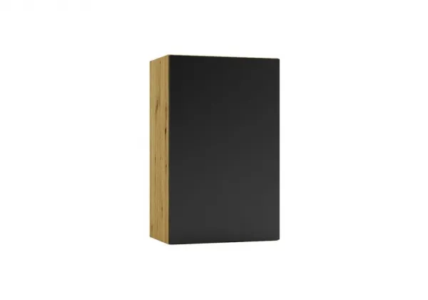 Artstolk Rohová kuchynská linka ISABEL | 200-260 cm dub artisan/čierna Prevedenie: s pracovnou doskou
