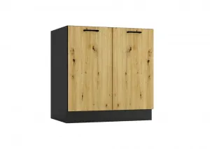 Artstolk Kuchynská linka ANIKA C | 200 cm dub artisan/grafit
