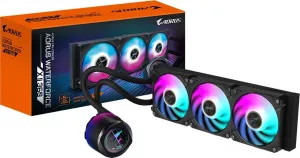 GIGABYTE vodní chladič AORUS WATERFORCE X II 360, 120mm ARGB, LCD displej