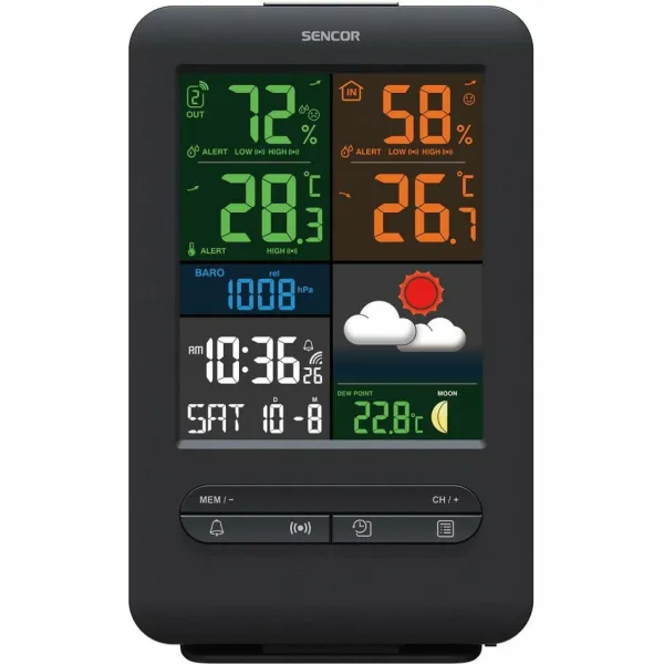 SENCOR 7300 meteostanica s bezdrôtovým snímačom