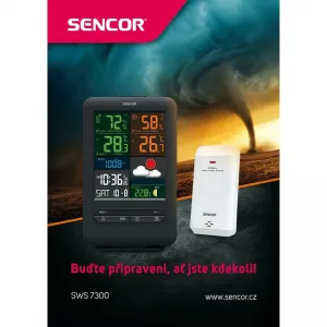 SENCOR 7300 meteostanica s bezdrôtovým snímačom