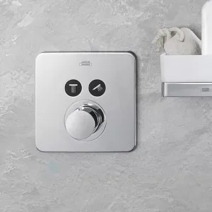 Axor Citterio E - ShowerSelect, termostatická batéria pod omietku pre 2 spotrebiče, chróm 36707000