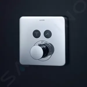 Axor Citterio E - ShowerSelect, termostatická batéria pod omietku pre 2 spotrebiče, chróm 36707000