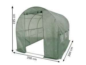 Kryt pre fóliový tunelový záhradný skleník 2x3 m