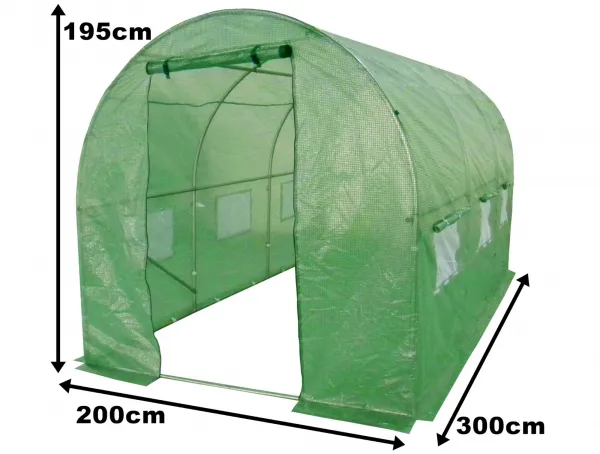Kryt pre fóliový tunelový záhradný skleník 2x3 m