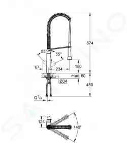 Drezová batéria stojaca  K7 32950000