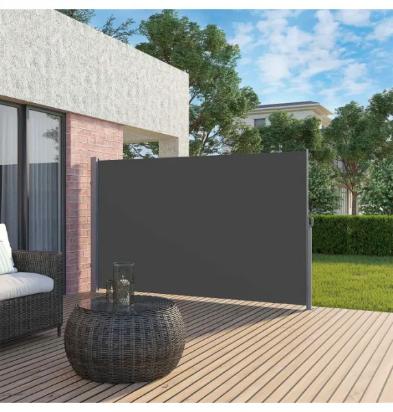 SONGMICS Bočná markíza Orrine 180x450 cm antracit