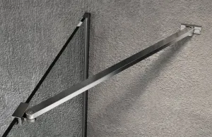 GELCO - VARIO CHROME jednodielna sprchová zástena na inštaláciu k stene, dymové sklo, 800  GX1380GX1010