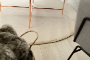 Dywany Lusczow Okrúhly koberec BUNNY sivý, veľkosť kruh 80