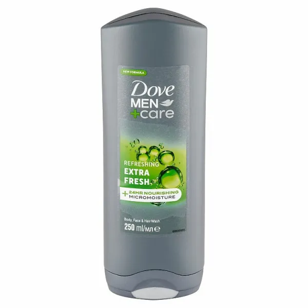 Dove Men+Care Extra Fresh sprchový gél na telo a tvár 250 ml