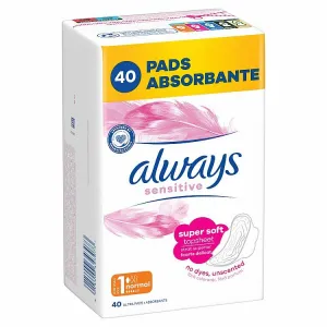 Always Platinum Normal Menštruačné Vložky s Krídelkami, 40 ks