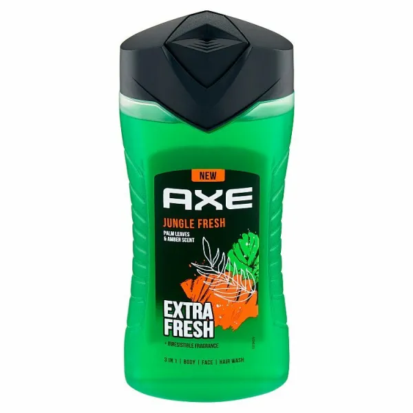 Axe Jungle Fresh sprchovací gél 3 v 1 na telo, vlasy a tvár 250 ml
