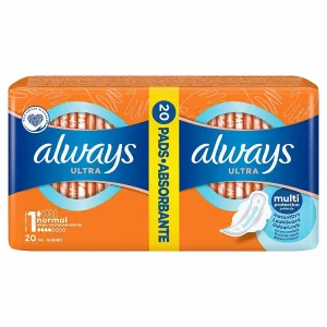Always Ultra Hygienické Vložky Normal (V1) S Krídelkami 20 Ks