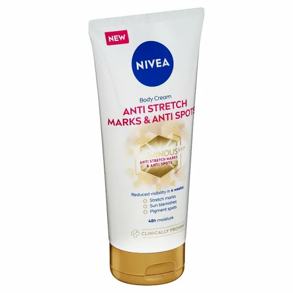 NIVEA Luminous 630 výživný telový krém proti striám 200 ml