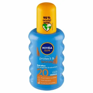 NIVEA SUN Protect & Bronze intenzívny sprej na opaľovanie SPF 20 200 ml