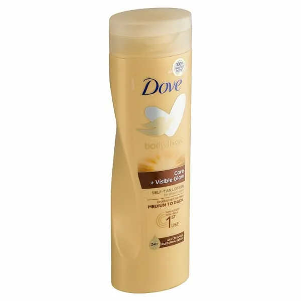 Dove Body Love samoopalovacie mlieko na telo odtieň Medium To Dark 250 ml