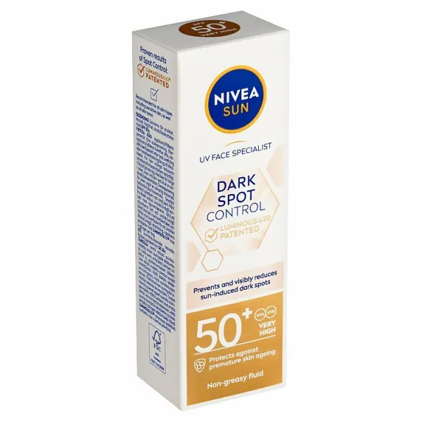 NIVEA SUN Luminous 630 pleťový krém na opaľovanie proti pigmentovým škvrnám SPF 50+ 40 ml