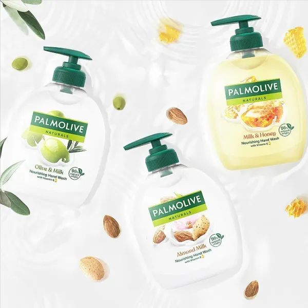 Palmolive Naturals Milk & Honey čistiace tekuté mydlo na ruky 1000 ml
