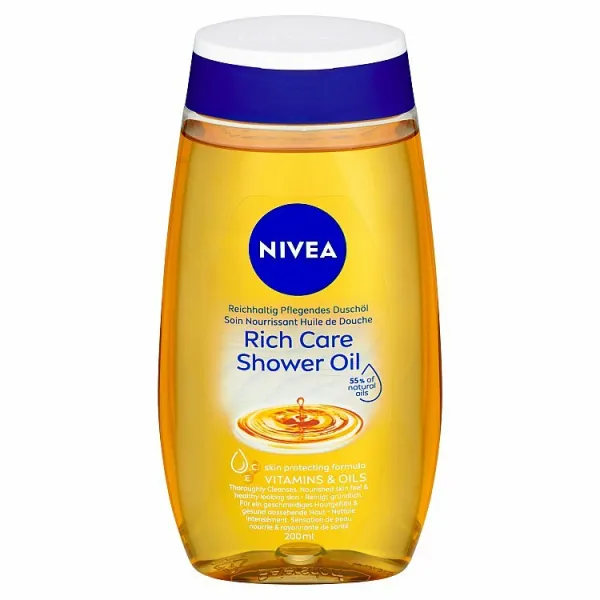 Nivea Natural ošetrujúci sprchový olej 200 ml