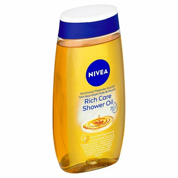 Nivea Natural ošetrujúci sprchový olej 200 ml