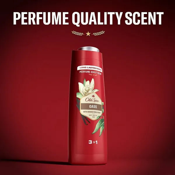 Old Spice Oasis 3 v 1 Sprchový Gél a Šampó Pre Mužov 400ml