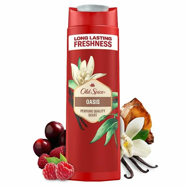 Old Spice Oasis 3 v 1 Sprchový Gél a Šampó Pre Mužov 400ml
