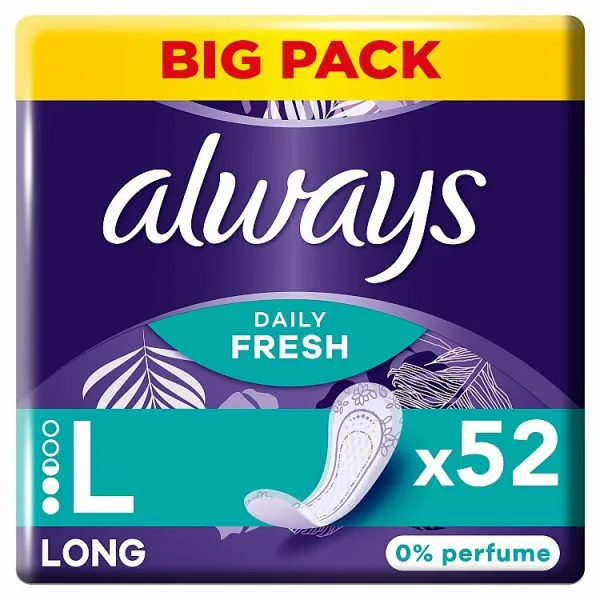 Always Daily Fresh Long, 0 % parfumov 52 ks