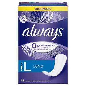 Always Daily Protect Long slipové vložky bez parfumácie 48 ks