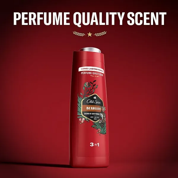 Old Spice Bearglove 3 v 1 Sprchový Gél a Šampó Pre Mužov 400ml