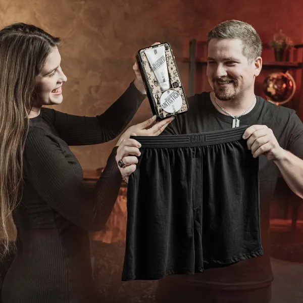 Angry Beards Komplexná starostlivosť o gule + Voľné trenky Velikost: M