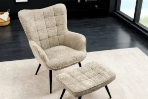 Kreslo IKAROS bouclé Dekorhome