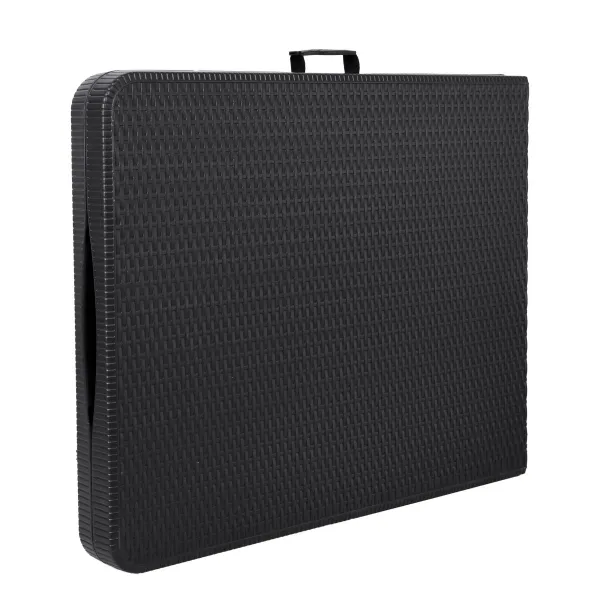 TZB Cateringový stůl RATTAN 180 cm černý