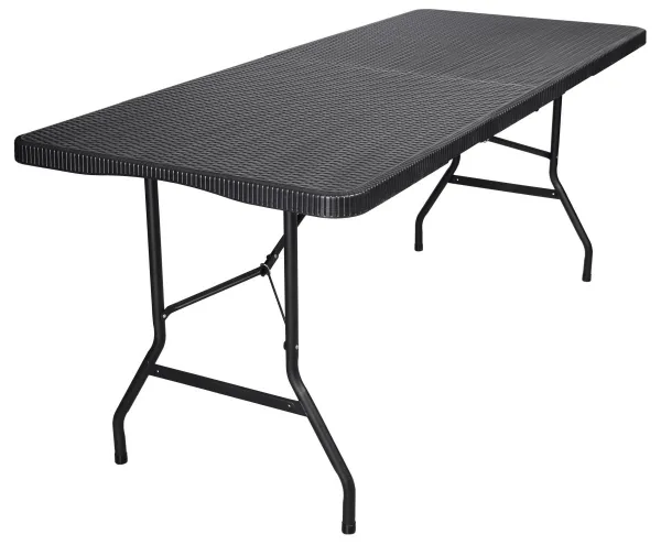 TZB Cateringový stůl RATTAN 180 cm černý
