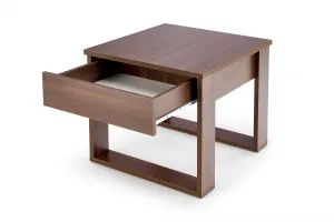 HALMAR Odkládací stolek NEA SQUARE 60 cm hnědý ořech