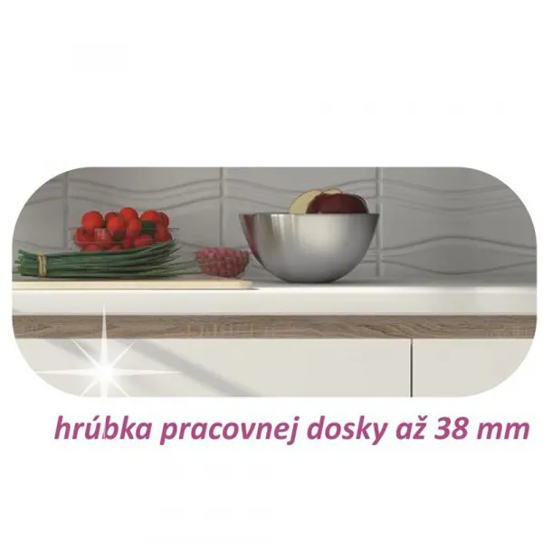 Spodná skrinka LINE D803 Tempo Kondela Biela lesk