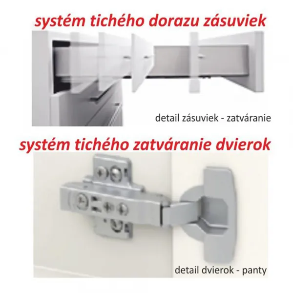 Spodná skrinka LINE D40 Tempo Kondela Biela lesk