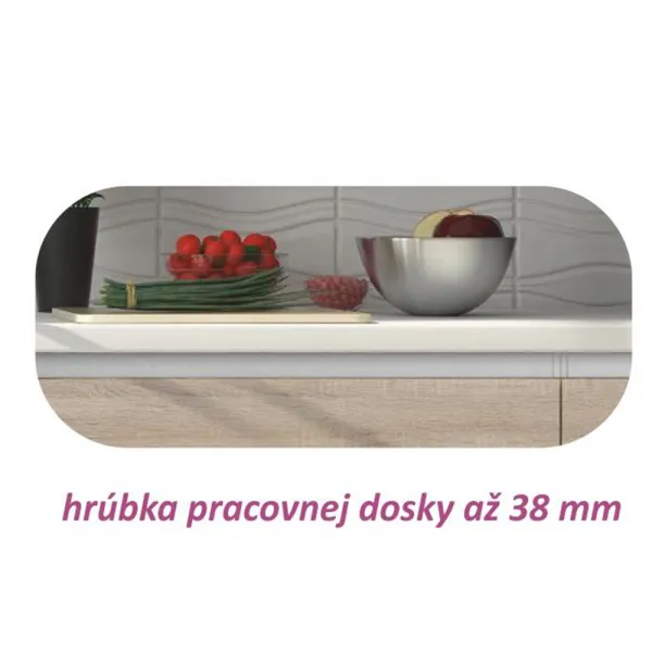 Spodná skrinka LINE D20 Tempo Kondela Biela lesk