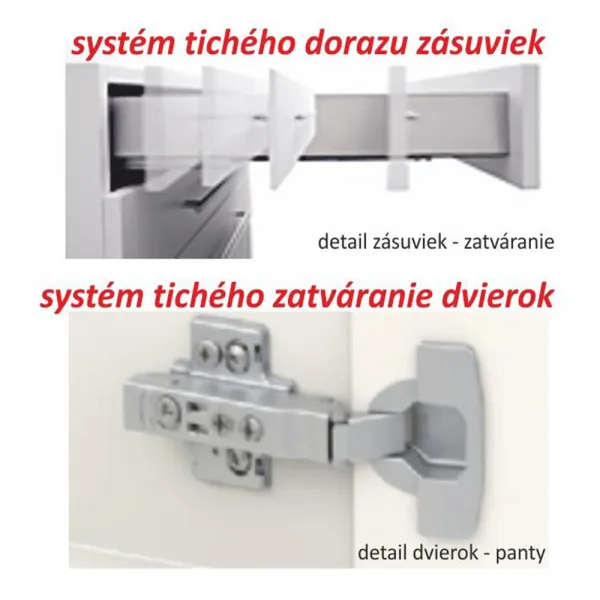 Horná skrinka LINE G40 Tempo Kondela Biela lesk