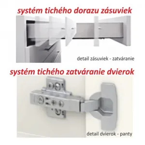 Horná skrinka LINE G30 Tempo Kondela Biela lesk