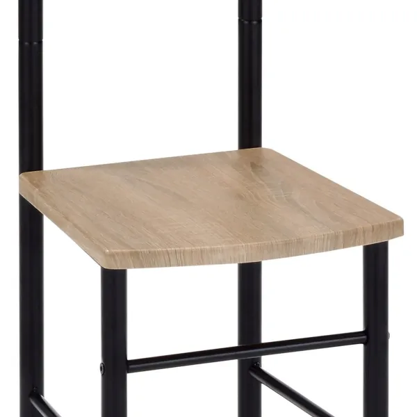 Nemý sluha 81870 BK čierny lak/dub sonoma, 119 cm