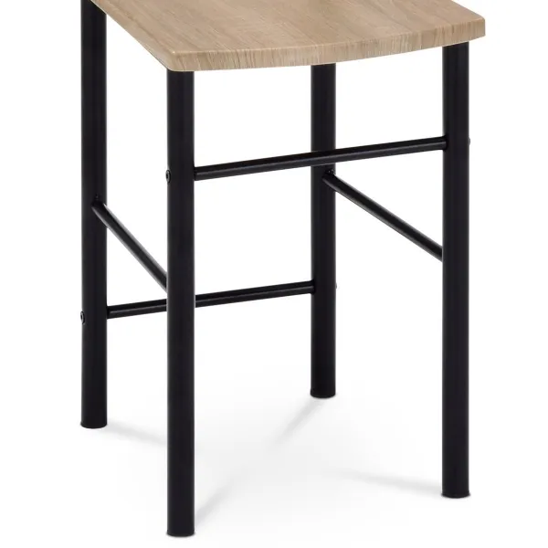 Nemý sluha 81870 BK čierny lak/dub sonoma, 119 cm