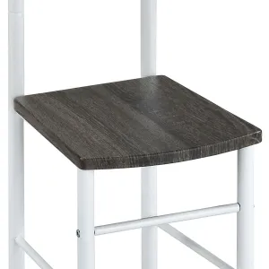 Nemý sluha 81870 WT biely lak/čierny dub, 119 cm